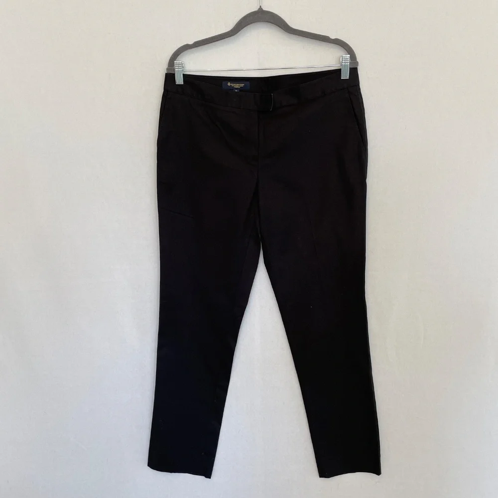 BROOKS BROTHERS Women's Size 10 Black Chino Ankle Pants